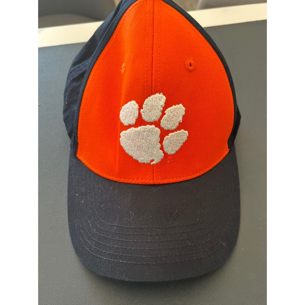Clemson Tigers Paw Logo Baseball Cap Orange Black‎ Adjustable